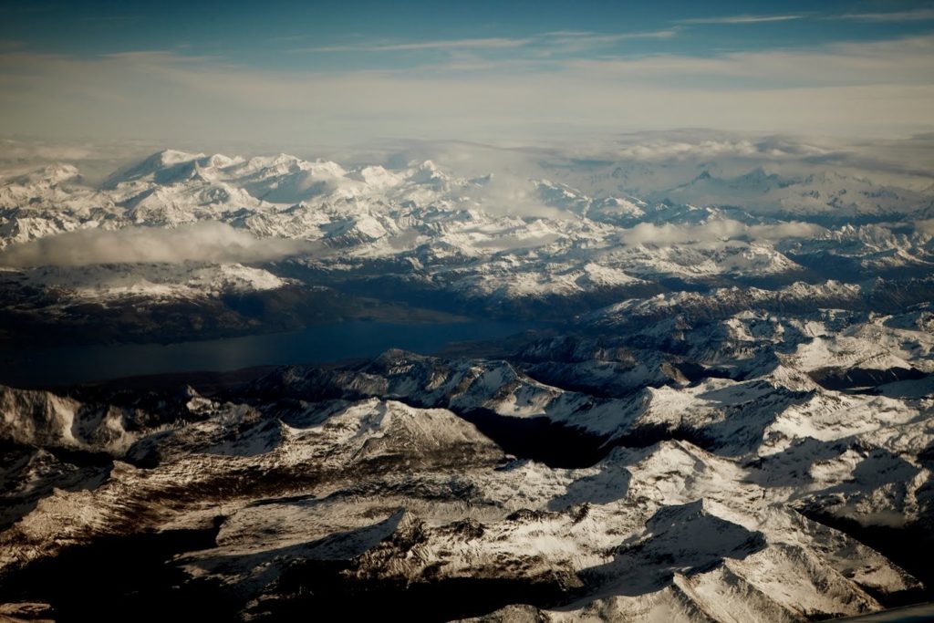 Imagem aérea de Tierra del Fuego